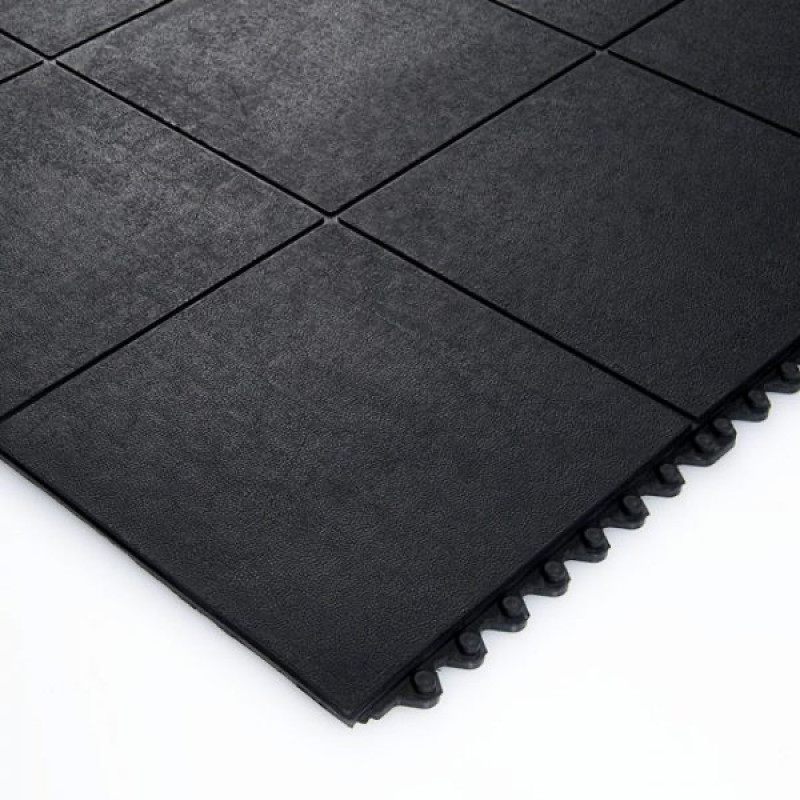 Interlocking Rubber Safety Mat 90X90X16mm