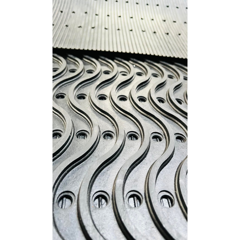 Heavy Duty Rubber WAVE Entrance Mat Safety Anti-Fatigue Non Slip Workplace